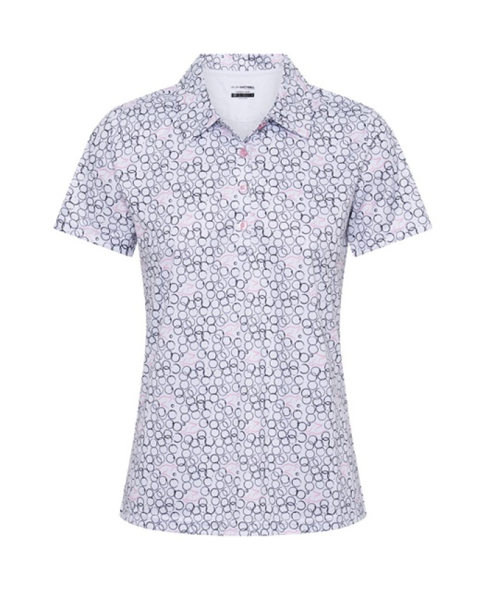 KELSEY COTTRELL COLLECTION PEONY JOEY PRINT LADIES LAWN BOWLS POLO
