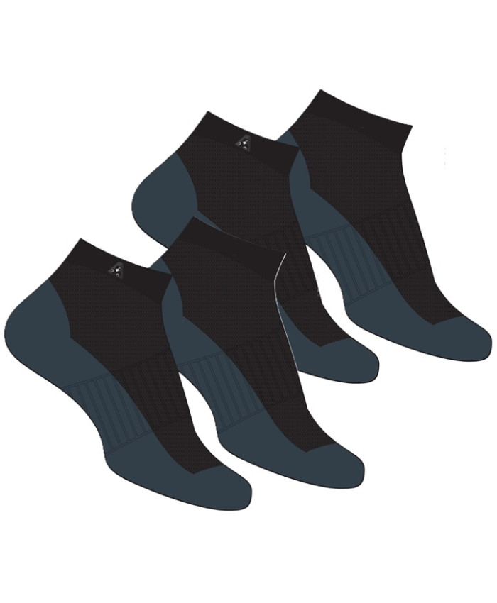 DRAKES PRIDE BOWLS AUSTRALIA BLACK/CHARCOAL MENS QUARTER SOCKS - TWO PAIRS