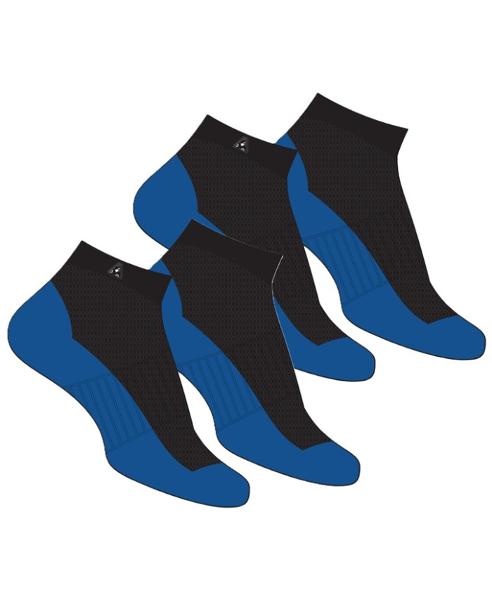 DRAKES PRIDE BOWLS AUSTRALIA BLACK/ROYAL MENS QUARTER SOCKS - TWO PAIRS